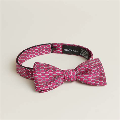 rose indien tie hermes|Hermes pink bow ties.